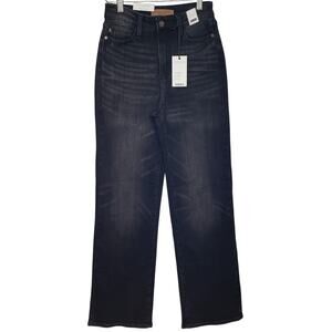 NWT JUDY BLUE High Waist Straight Fit Morgantown Black Denim Jeans Size 3/26